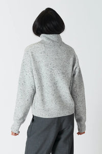 Lyla & Luxe Macy Light Grey Love Sweater