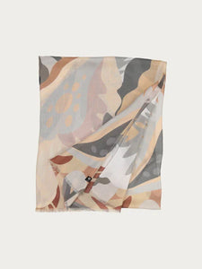 Fraas 645032 Grey Sustainability Edition Foliage Scarf