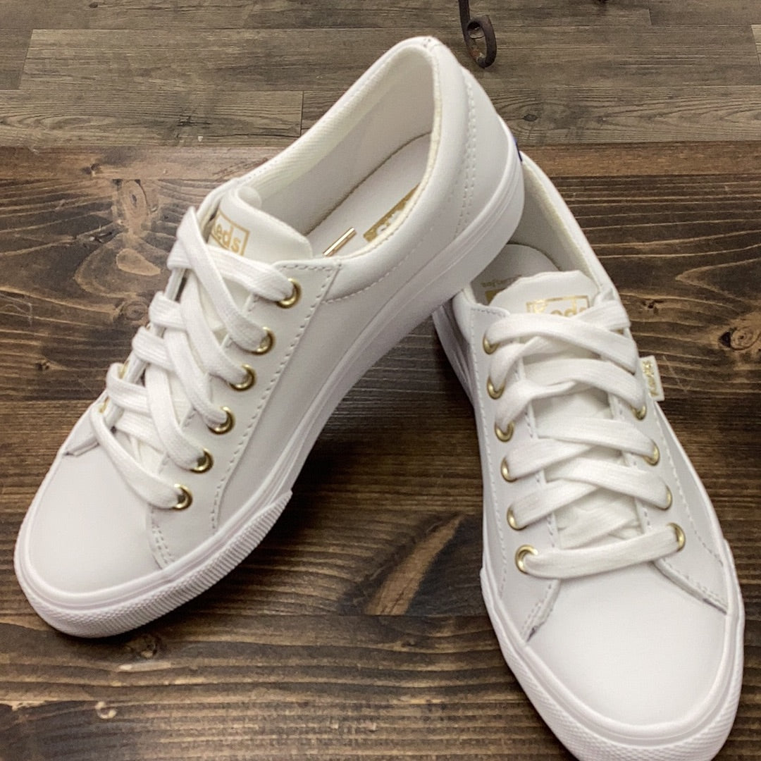 Keds Jump Kick Leather white gold WH63681 Sneaker