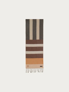 Fraas 625359 Greige Stripe Cashmink Scarf