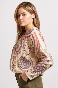 Tribal 55750 Antique Rose Embroidered Jacket