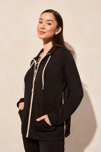 Tribal 20640 Techno Lux Zip Up Cardigan Jacket
