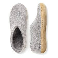 Gler Ups Slip On Leather Sole Slipper