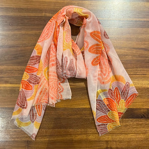 Fraas 640025 Hippie Print Scarf