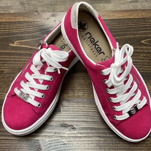 Rieker L59L1-31 Pink Suede Sneaker
