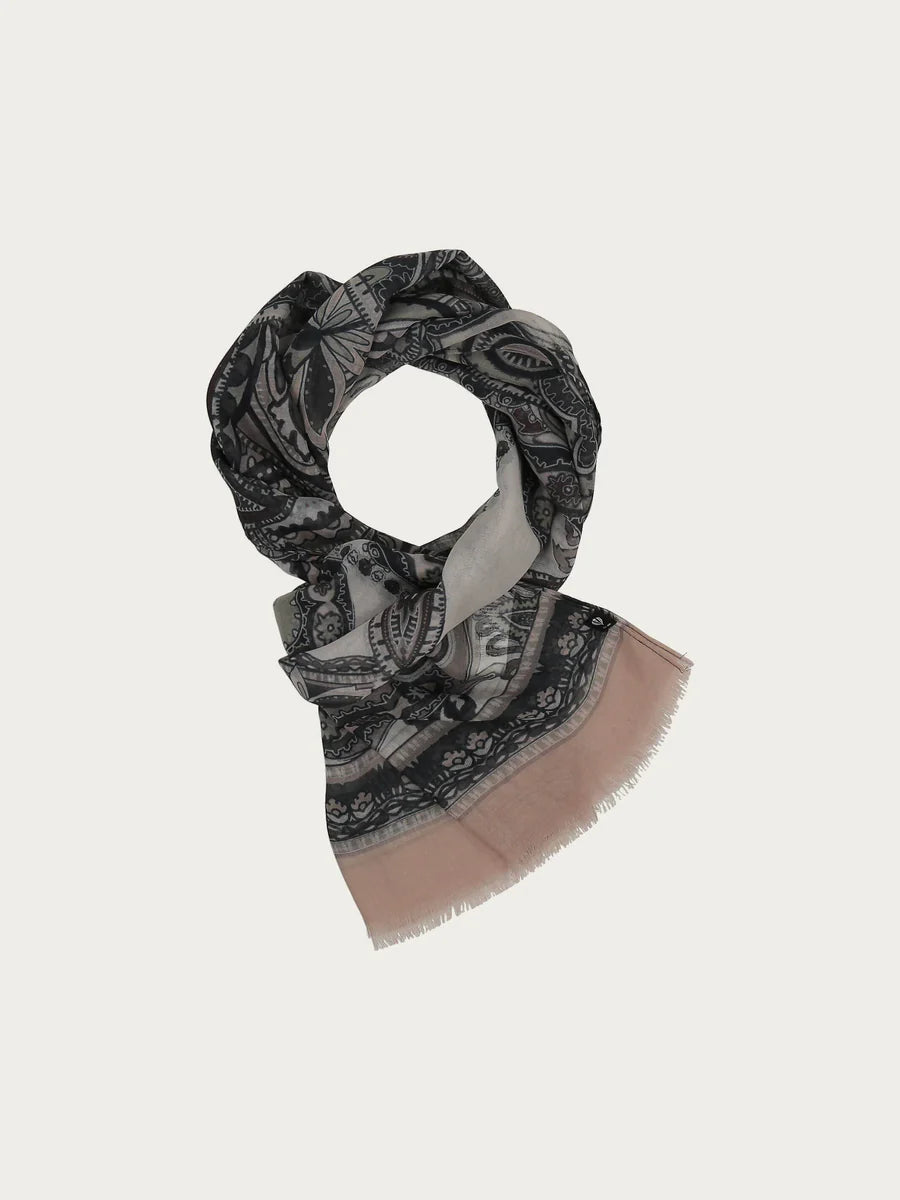 Fraas 640024 Multi Print Fashion Scarf