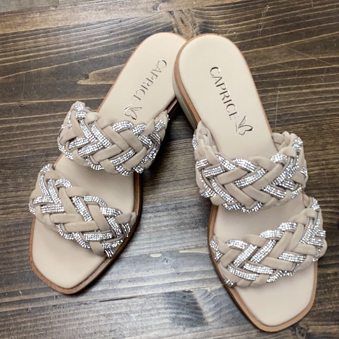 Caprice 9-27101-42 Glitter 2strap sandal