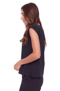 Up! 30336 Vegan Silk Cap Slv Top