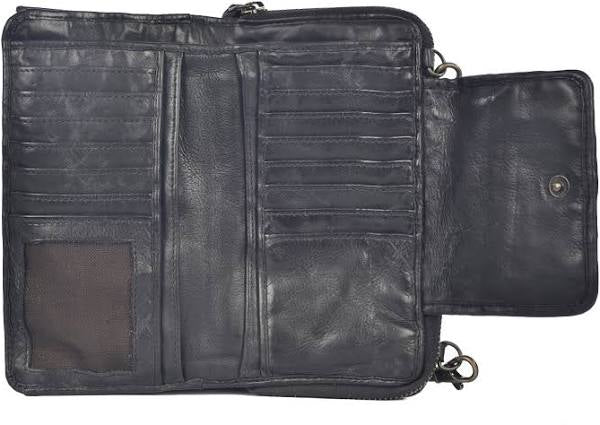 Milo 5079 Leather Credit Card Crossbody Purse