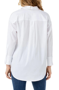 Liverpool LM8167G52 Oversized White Blouse
