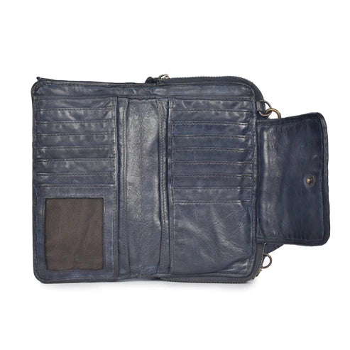 Milo 5079 Leather Credit Card Crossbody Purse