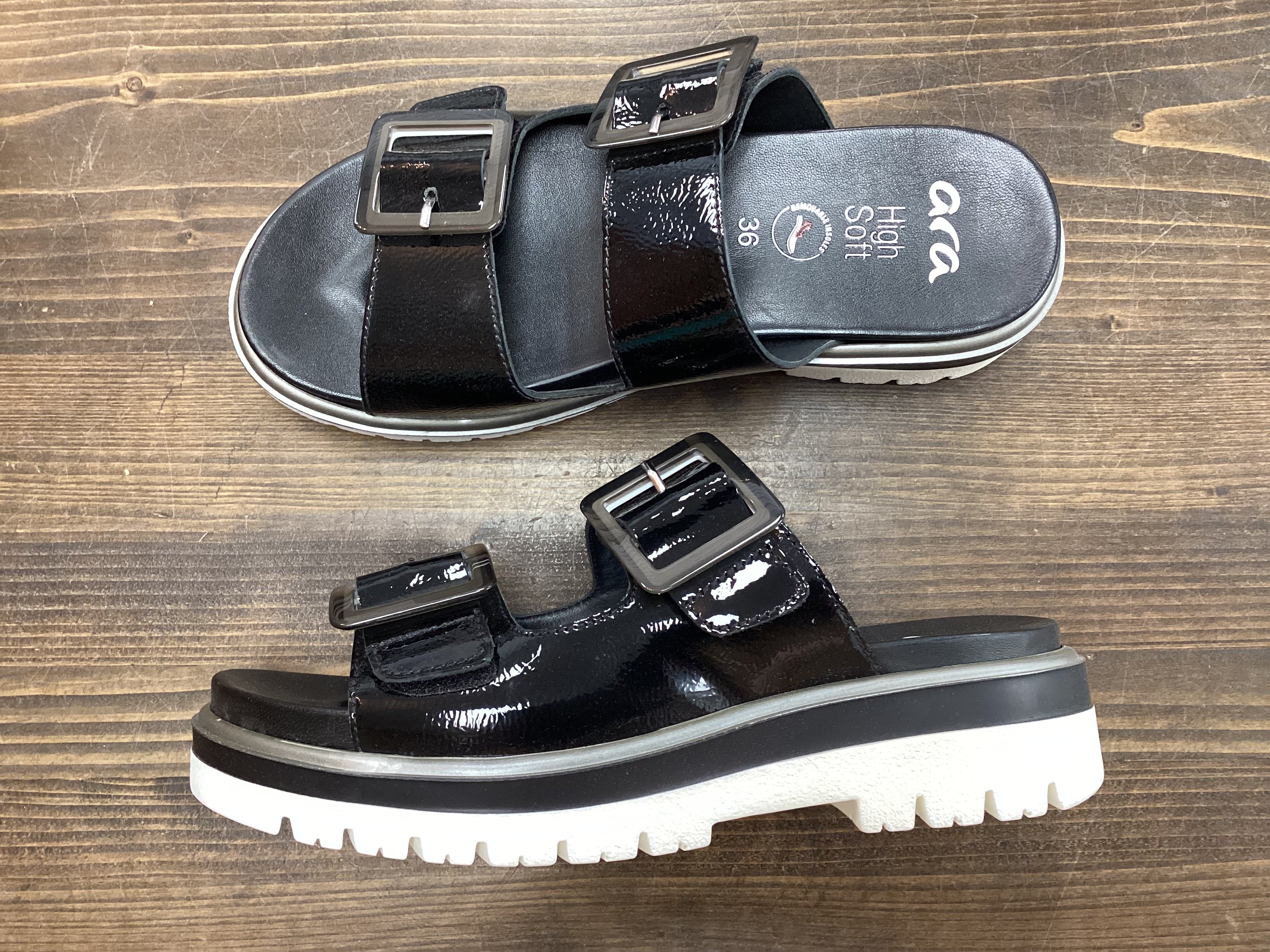 Ara 12-21011-01 Marbella Velcro Strap Sandal