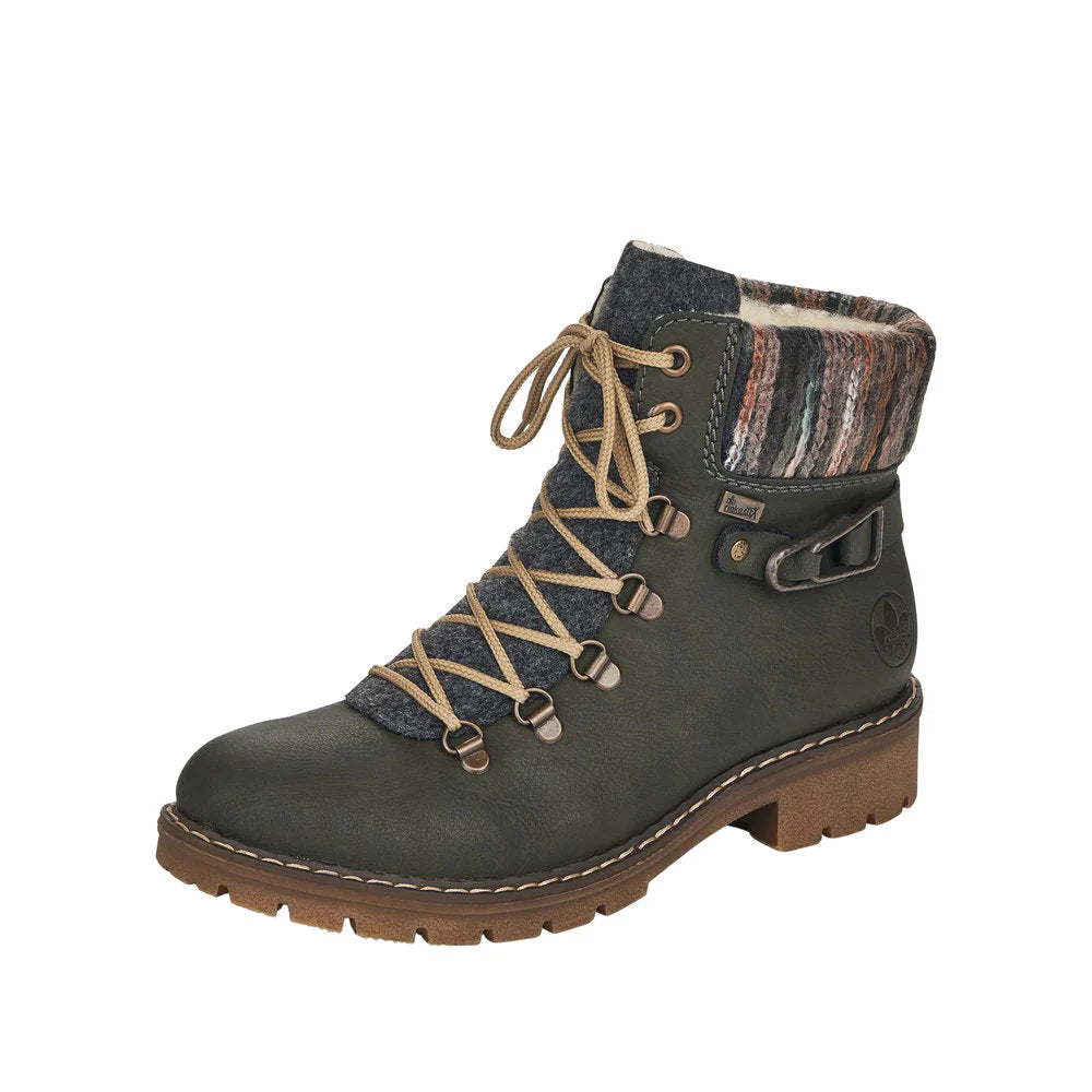 Rieker Y9131-54 Green Lined Boot