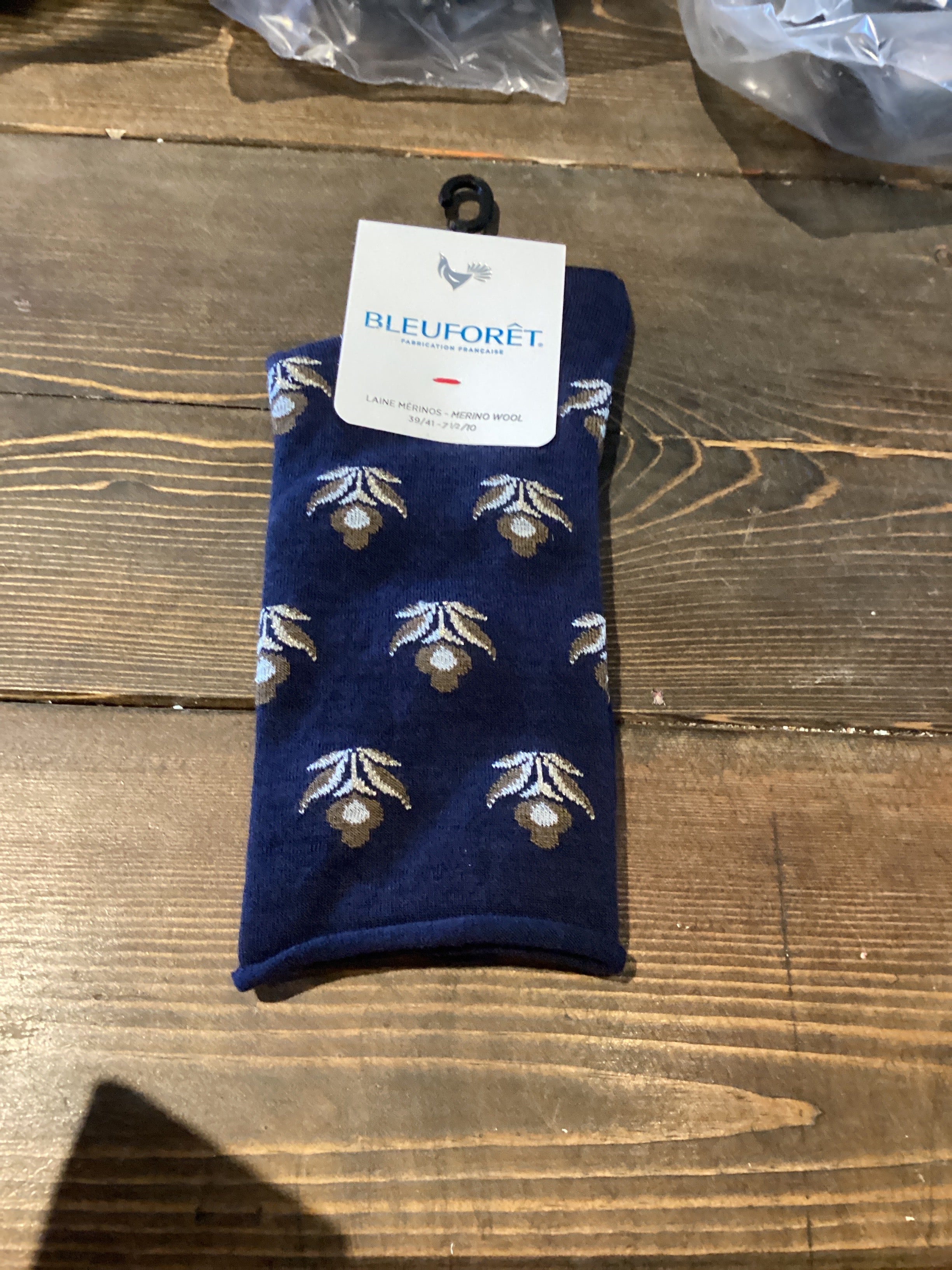 Blue Foret 6487 Fine Merino Wool Socks w/ Cotton Liner