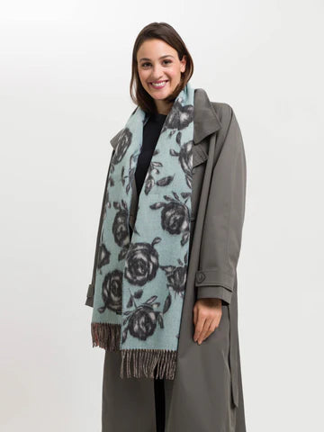 Fraas 641015 Cashmink Roses Scarf