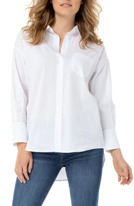 Liverpool LM8167G52 Oversized White Blouse