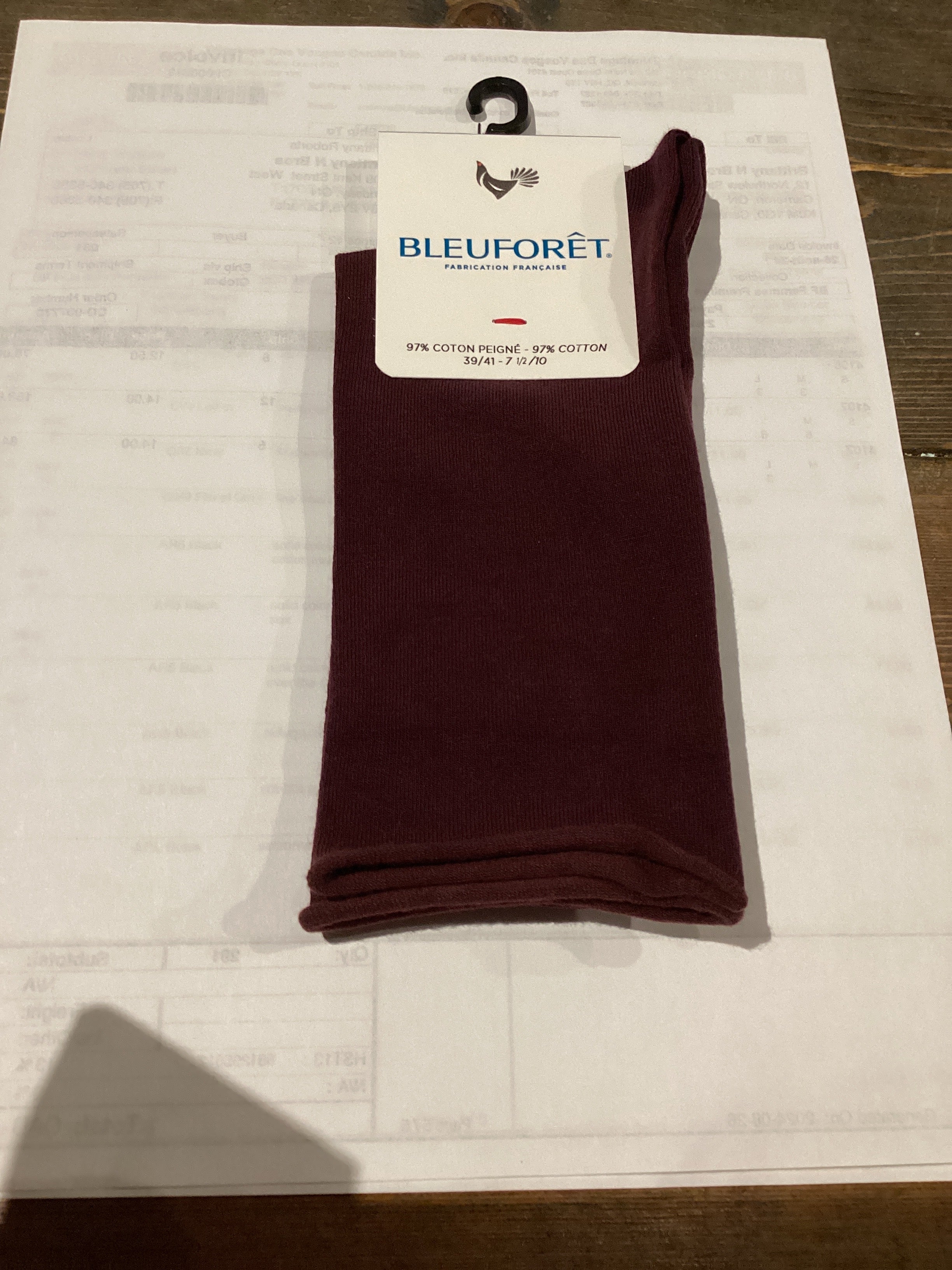 Bleuforet 6594 single pair sock