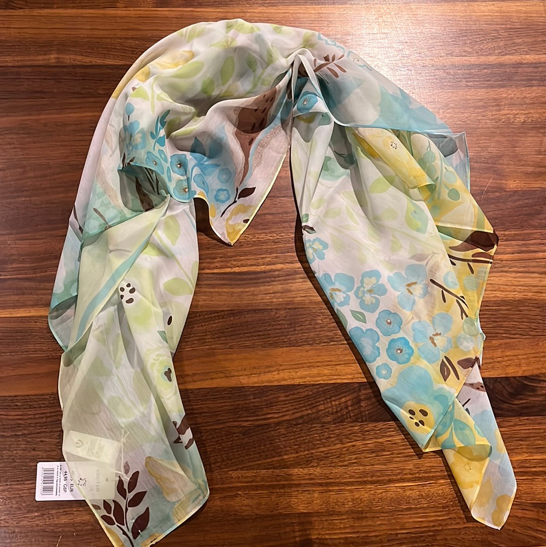 Fraas 633019 Spring Flower Scarf