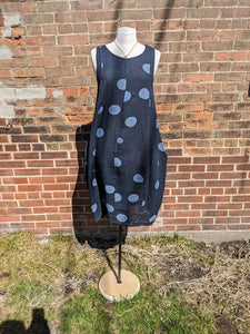 Me & Gee 19-7099 Sleeveless Dots Dress