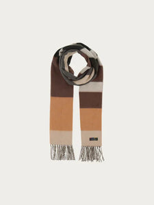 Fraas 625359 Greige Stripe Cashmink Scarf