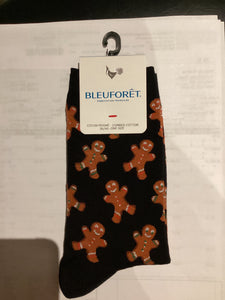 Blue Foret 6500 Gingerbread Man Socks