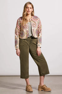 Tribal 55750 Antique Rose Embroidered Jacket