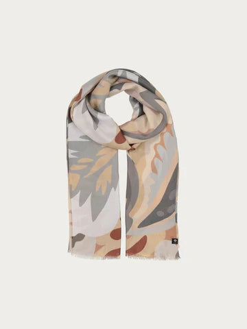 Fraas 645032 Grey Sustainability Edition Foliage Scarf