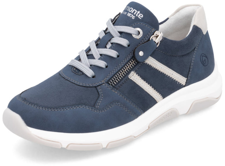 Remonte D1S04 Side Zip Suede Sneaker