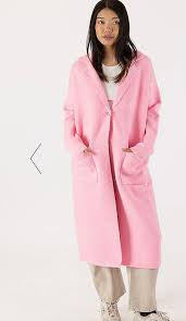 Lyle & Luxe Jimmi Pink Long Cardigan Coat