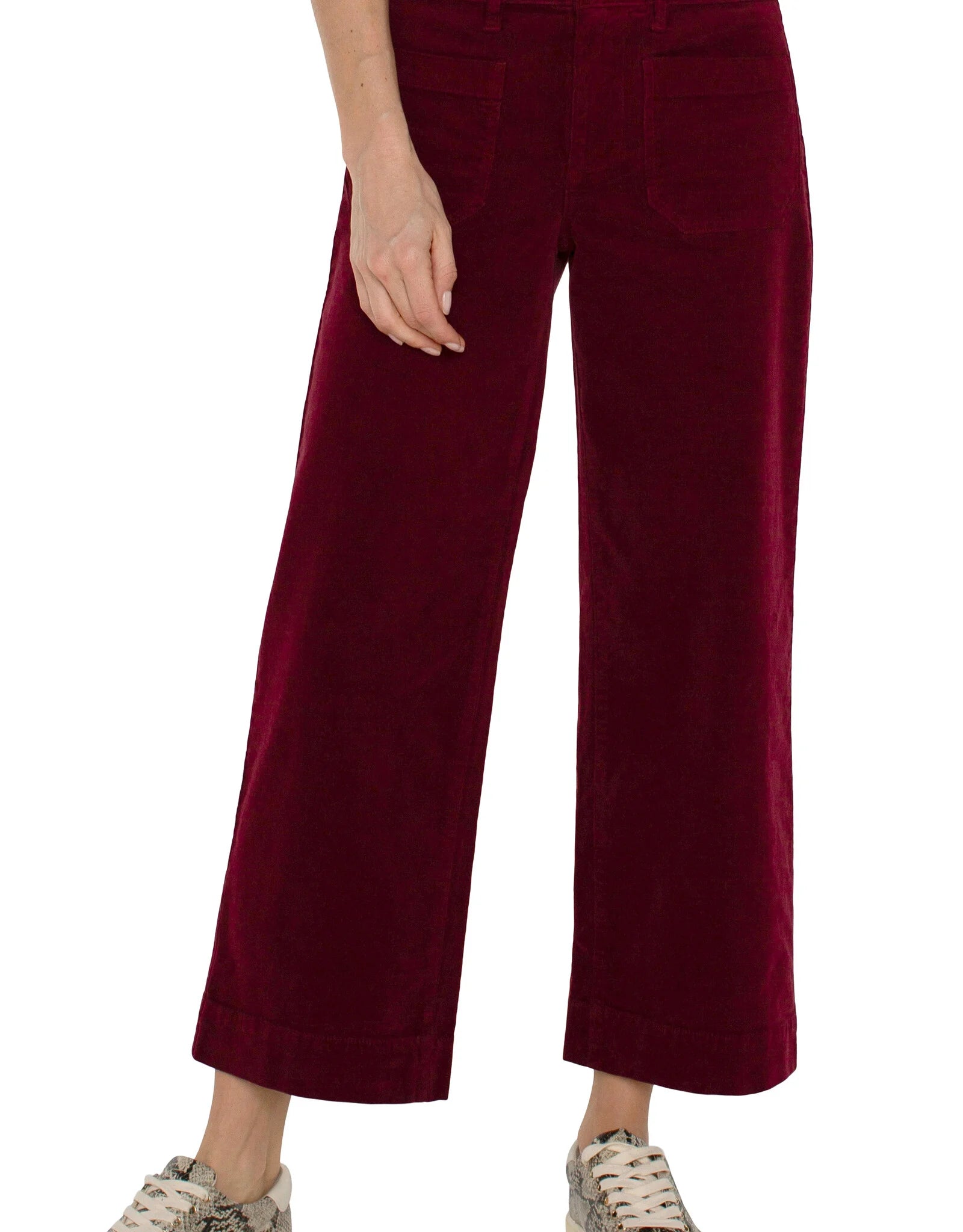 Liverpool LM4657CD7 Corduroy Crop Wide leg Pant