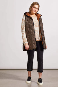 Tribal 19430 Reversible Hooded Puffer Vest