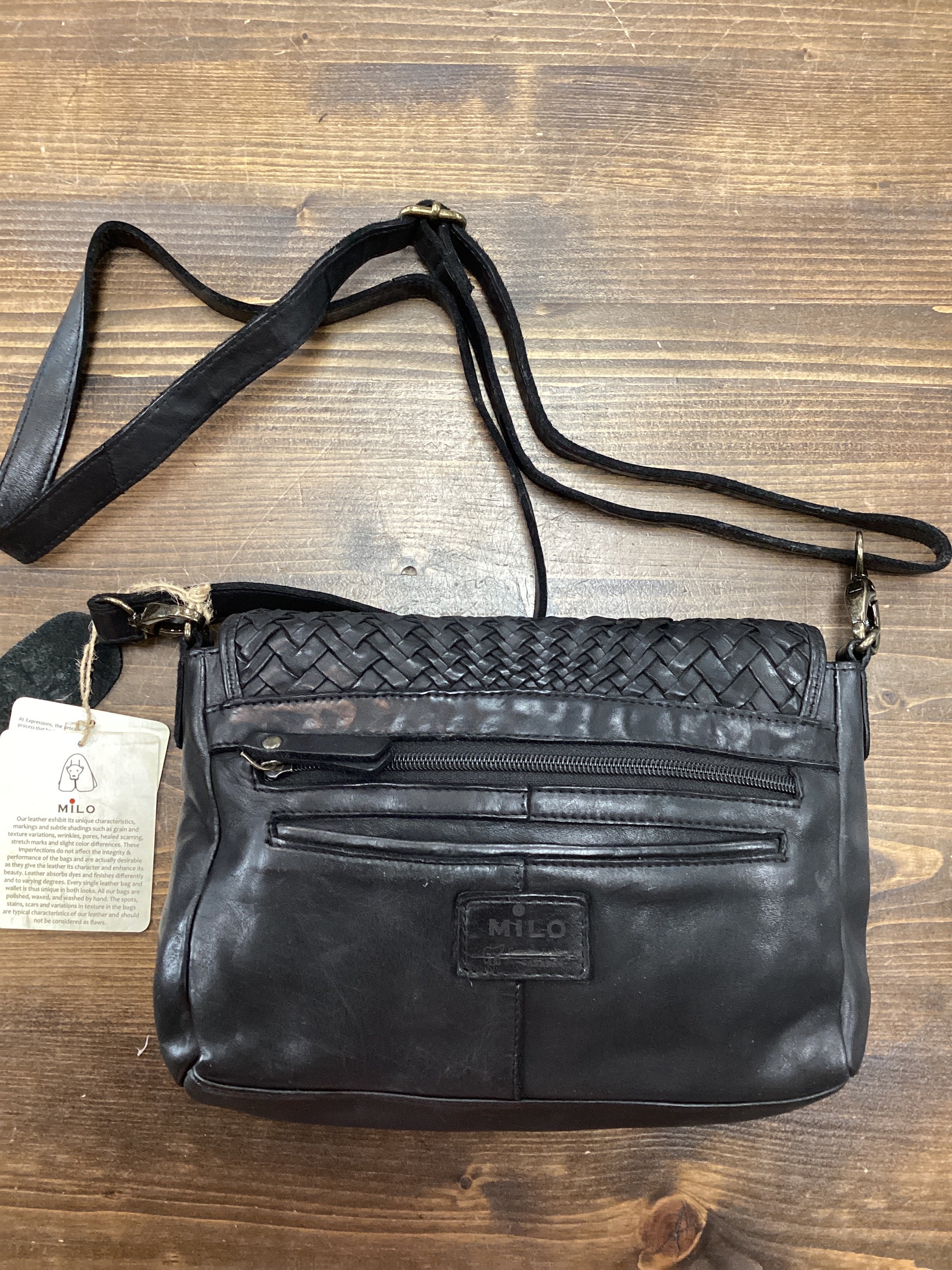 Milo 055 Woven Leather Purse