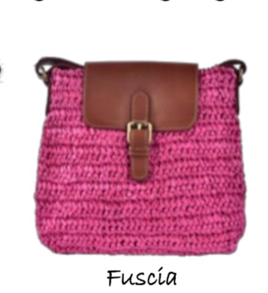 Milo R001 Azura Raffia Crossbody Bag