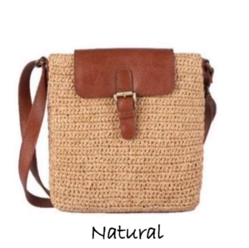 Milo R001 Azura Raffia Crossbody Bag