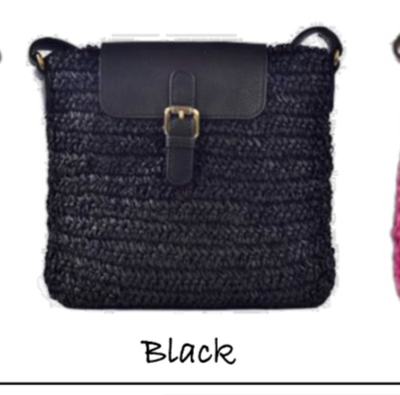 Milo R001 Azura Raffia Crossbody Bag