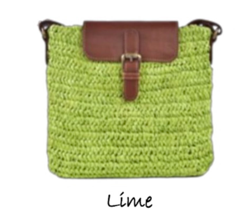 Milo R001 Azura Raffia Crossbody Bag