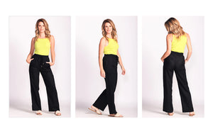 Pink Martini Black Daisy Pants