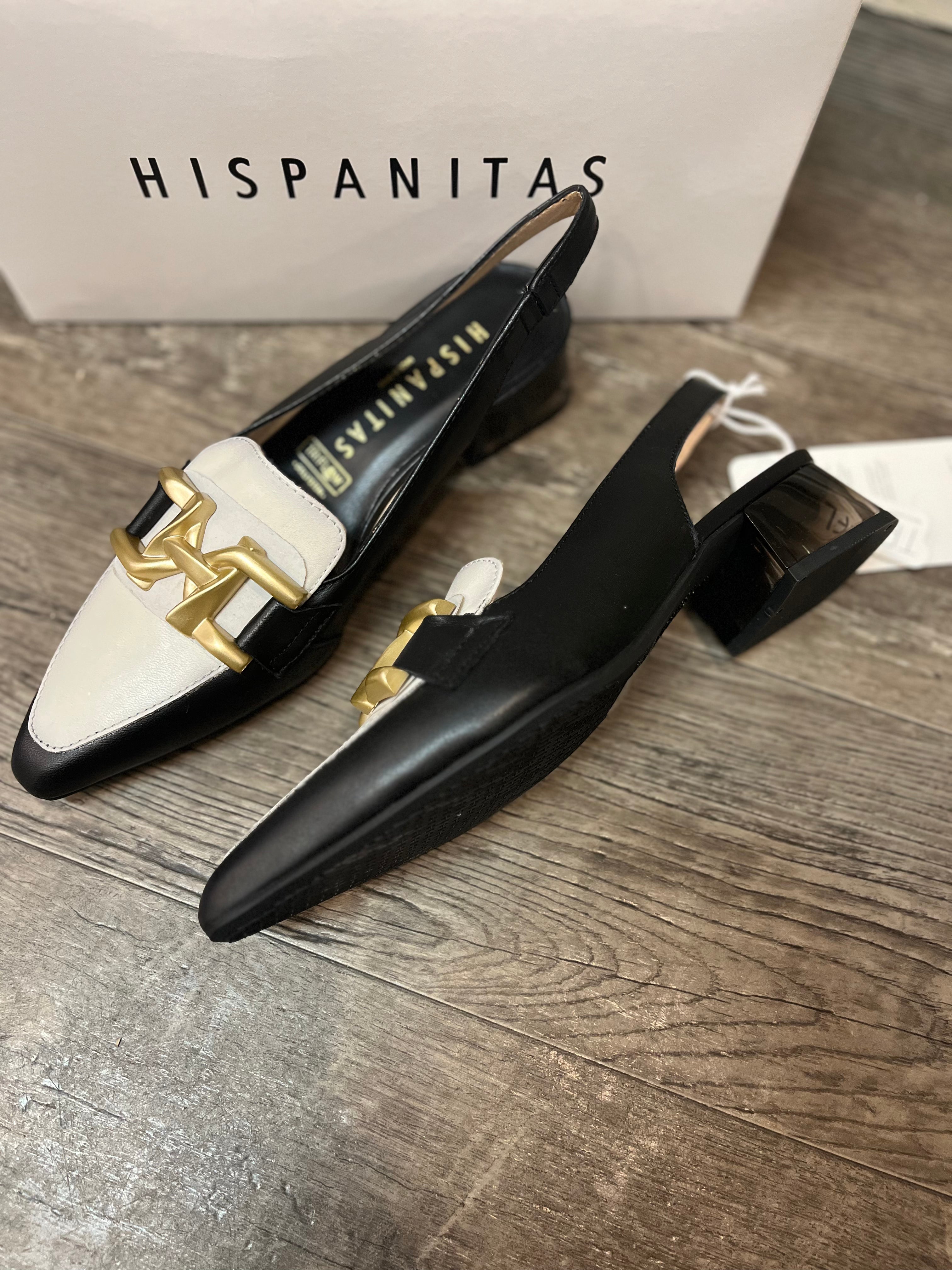 Hispanitas Sahara HV242627 Black Sling Back