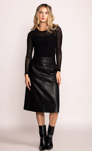 Pink Martini The Peyton Skirt SK-30334 Black