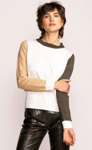 Pink Martini The Mila Sweater White SW-2369