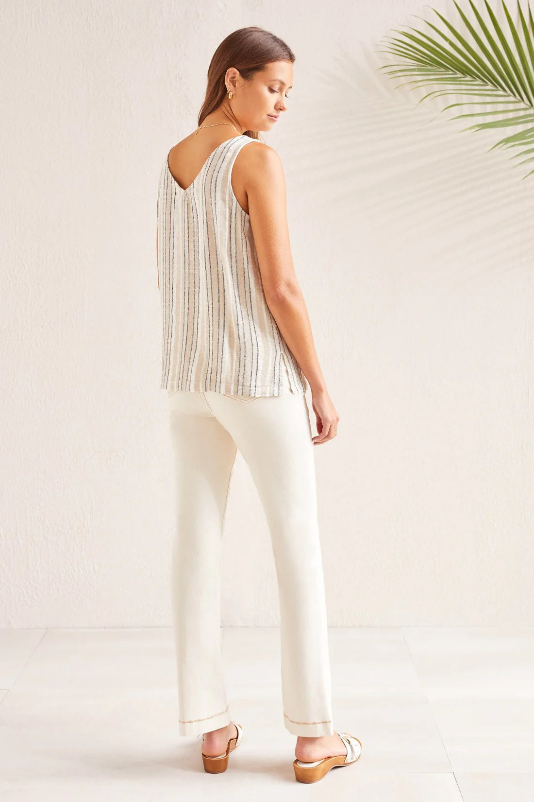 Tribal 77910 Beachgrass Linen Tank Top