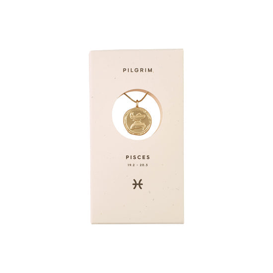 Pilgrim Pisces Horoscope Double Sided Necklace