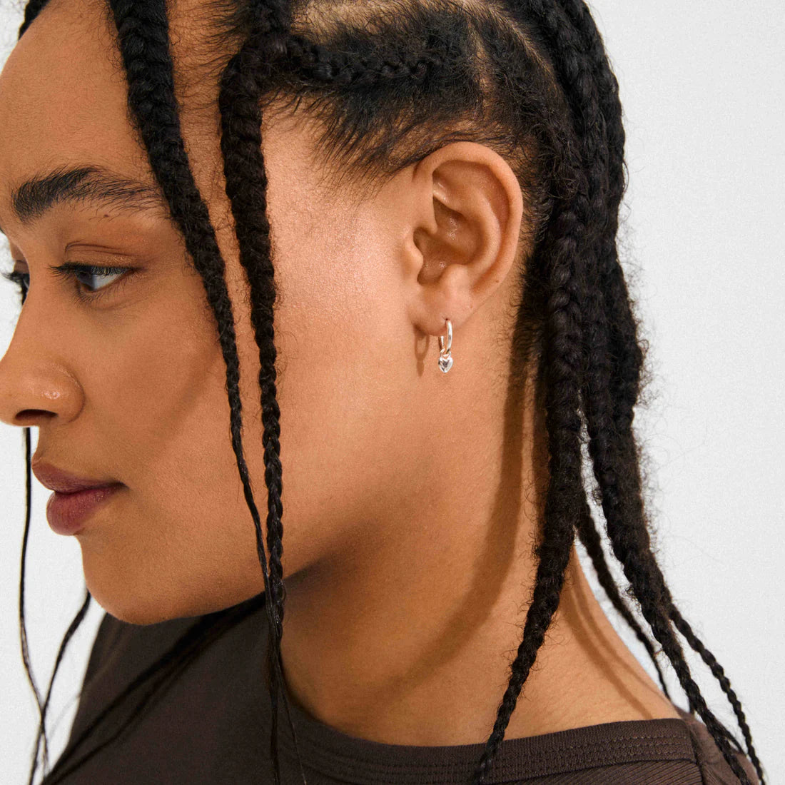 Pilgrim Alaia 662532003/662536003 Hoops Earrings with Hearts