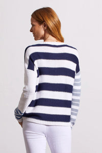 Tribal 16750 Contrast Crew Neck Sweater