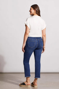 Tribal 67330 Audrey Pull On Straight Crop Jean