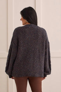 Tribal 15570 Popcorn Knit Cocoon Cardigan