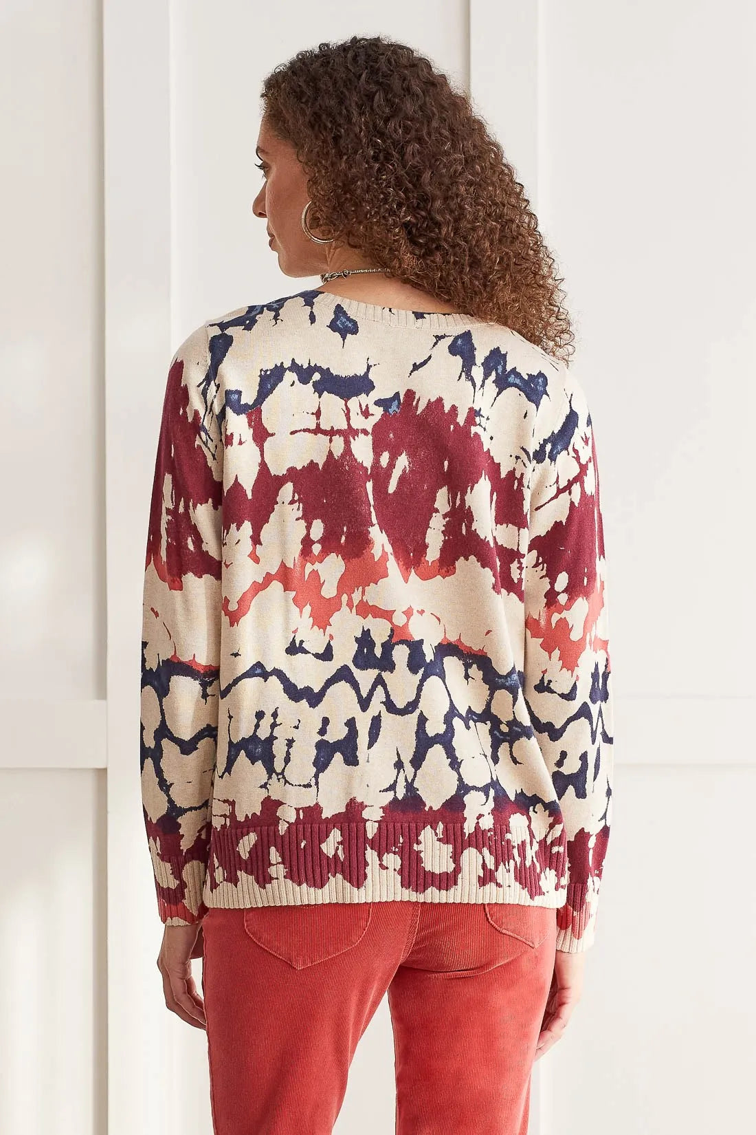 Tribal 14920 Abstract Print Sweater