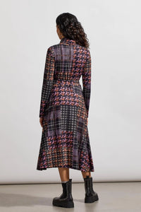 Tribal 79410 Turtle Neck MIDI Dress w/ Pockets