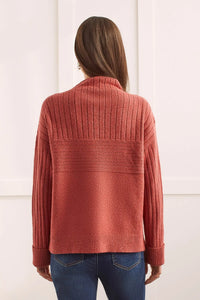 Tribal 11620 Long Sleeve Funnel Neck Sweater