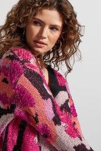 Tribal 53020 Looped Yarn V-Neck Sweater